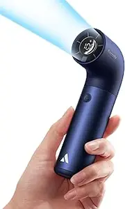 Aecooly Portable Handheld Fan, Powerful Turbo Mini Fan, 19000 RPM High Speed Aero Pro, 14H Max Cooling Time, 6 Speeds Aluminum Case, Pocket Rechargeable Personal Small Travel Gifts for Women Lash-Blue