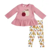 Mud Pie Pumpkin Patch Pink Tunic & Legging Set 3T 4T 5T