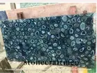 Blue Agate Geode Counter Slab Top, Dining Table Top Home Deco, Black Friday Sale