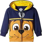 [Nickelodeon] Paw Patrol Toddler Boys' Chase Hoodie, Navy Big Face, 3T