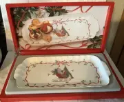 Mikasa Christmas Cheer Cookie Tray - 13 Inches - New In Box