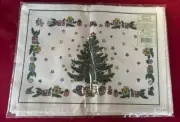 Vintage Nikko CHRISTMASTIME Placemat Set of 4 - 17” x 12 7/8” Cotton BNWT RARE