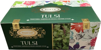Royal Life Hand-Rolled Premium Masala Incense Sticks Meditation box for 12 packs