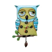 Enesco Allen Designs - Blue Owl Clock #P1062
