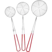 3 Pcs Stainless Steel Colander Set Sieves Strainers For Cooking Pasta