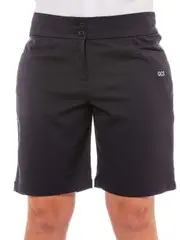 Snr Girls Navy Tailored Shorts With Emb