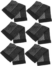 COLLBATH Plantar Relief Compression Socks Ankle Support Socks for Sports Unisex 3 Pairs Black L/xl