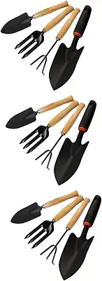 12 Pcs Stainless Steel Tool Indoor Plants Tools Mini Gardening Kit Rake Shovel K