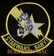 VF-33 STARFIGHTERS STARWARS BABY! PATCH US NAVY F-14 TOMCAT PIN UP FIGHTING 33