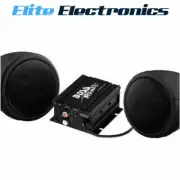 BOSS AUDIO MCBK420B 3" BLUETOOTH WEATHERPROOF MOTORCYCLE SPEAKERS + AMPLIFIER