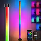 RGB LED Corner Floor Lamp 30 million color options and 68 dynamic lighting modes