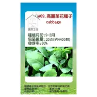 在飛比找PChome24h購物優惠-【蔬菜工坊】A09.高麗菜花種子