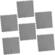 CIYODO 6Pcs Interlocking Puzzle Mat Non Slip Flooring Tiles for Home Office School Lightweight Easy to Assemble Disassemble for Play Activity Areas Grey