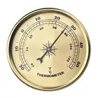 Sleek Gold Finish 90MM Craft Clock with Accurate Fahrenheit Thermometer