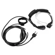 Throat Mic Headset/Earpiece For Midland 2 Two Way Radio Walkie Talkie Finger PTT