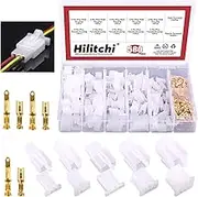 Hilitchi 580 Pcs 2.8mm Automotive Electrical Wire Connectors - 2 3 4 6 9 Pin Header Crimp Terminals Assortment Kit With Plug Housing for Automotive Applications