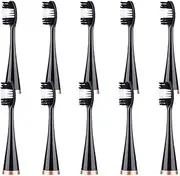 Ultrasonic Electric Toothbrush Heads Replacement Brush Heads Compatible For Ultrasonic Electric Toothbrush Whitening Teeth Brush(Black)