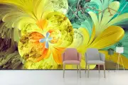 3D Abstract Fractal Pattern Self-adhesive Living Room Wallpaper Wall Mural Photo