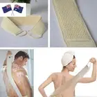 Long strip Loofah Back Strap Terry Cloth Loofah Brush Body Back Scrubber Bath