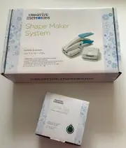 Creative Memories 2" Shape Maker System w/ Handle, Square, Circle & Circle Tag