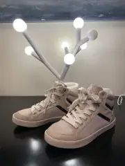 New Womens Dr. Scholl’s Hi-Top Sneakers 6.5 (Sawyer, Moonstruck) Beige/Black