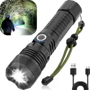 LED Flashlights, High Powered 10000 Lumens Super Bright Tactical Flashlight, ...