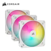 在飛比找momo購物網優惠-【CORSAIR 海盜船】AR120 ARGB白風扇X3