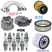Tune Up Kit Air Oil Fuel Filters Cap Wire Spark Plugs For GMC R3500 L6 4.8L 1988