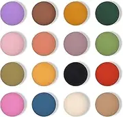 16 Pack Fridge Magnets for Locker Colorful Round Refrigerator Magnet Cute Matte Decorative Small Strong Magnets Mini Funny Whiteboard Magnet for DIY Kitchen Office Home Map Letter Dishwasher