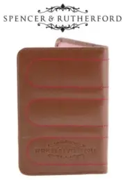 Spencer & Rutherford - Passport Cover Holder Case Protector - Summer Bloom Brown
