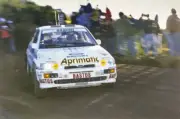 Alessandro Fiorio Vittorio Brambilla Ford Escort Cosworth WRC 1995 Old Photo 4