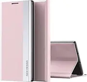 HonwYes Case Compatible Samsung Galaxy A51 5G Folio Case Flip Leather PU+PC Full Body Protect Cover Magnetic with Holder Shockproof Anti-Scratch Slim Phone Shell Pink|Tempered Film 2