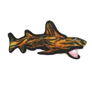 Tuffy Tiger Shark Ocean Creature Soft Strong Tough Toy for Dogs & Puppies