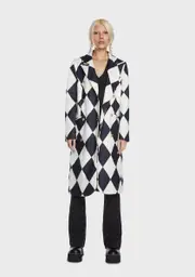 Noir Thru The Crowd Trench Coat