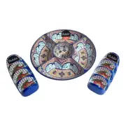 NEW Il Mulino Melamine TACO FIESTA SET 15" Divided Bowl & 2 Holders 4 Tacos Each