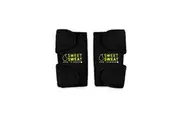 Sports Research Sweet Sweat Arm Trimmers for Men Women Increases Heat Sweat to The Biceps Includes Mesh Carrying Bag Pink Logo, Large