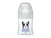 Dodie Sensation+ Glass Baby Bottle 0-6 months Flat Teat Flow 1 Paris 150ml