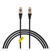 1M Cat 6A Rj45 Sftp Thin Lszh 30 Awg Pack Of 10 Network Cable Black