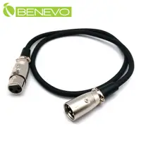 在飛比找PChome24h購物優惠-BENEVO 0.5M XLR(Cannon接頭)公對母音訊