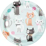 Purr-fect Party Small Paper Plates (Pack of 8)