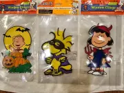 Peanuts Halloween Gel Window Clings Linus, Woodstock & Lucy - Set of 3