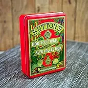 Suttons 1806 Heritage Design Red Seed Storage Tin With Lid