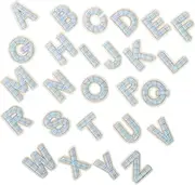 GLSTOY 26Pcs Iron Letter Patches for Clothing Accessories Stylish Embroidered DIY Patches for Clothes Backpacks Tailoring for Home Decor Repair