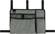Wa Bag Wa Organizer Pouch Attachments Bags with Cup Holder Large Capacity Acc ory Basket Provides Hands Storage for Wheelchair Rollator Grey