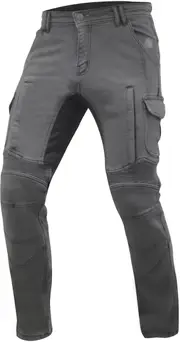 Trilobite Acid Scrambler Doublelayer Motorcycle Jeans, grey, Size 32 for Men