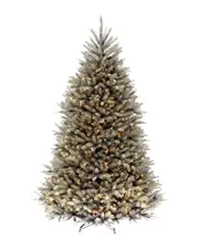 National Tree Company 7.5ft Dunhill Blue Fir Hinged Tree with 750 Clear Lights