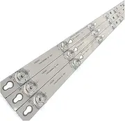 SCPCKZETZN D43A810 U43P6046 Led Backlight L43P1-F 4C-LB4308-ZM02J TOT_43D2900_3X8_3030C_d6t-2d1_4S1PX2 Rev.V2 TV 8 Lamps 6V Fit for TCL