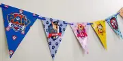 PAW PATROL Banner Bunting Flag. Room Decoration Party Supplies Lolly Loot Bag