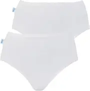 [Sloggi] 2 Pack Originals Hikini Full Briefs Womens Ladies Underwear Undies Panties High Waisted Bikini