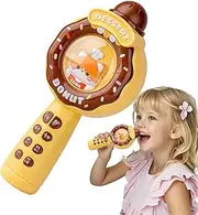 Cute Wireless Karaoke Handheld Microphone with Speaker Recorder for Boys Teens 3-12 Years Old | Portable Singing Toy for Classroom, Anni Gift